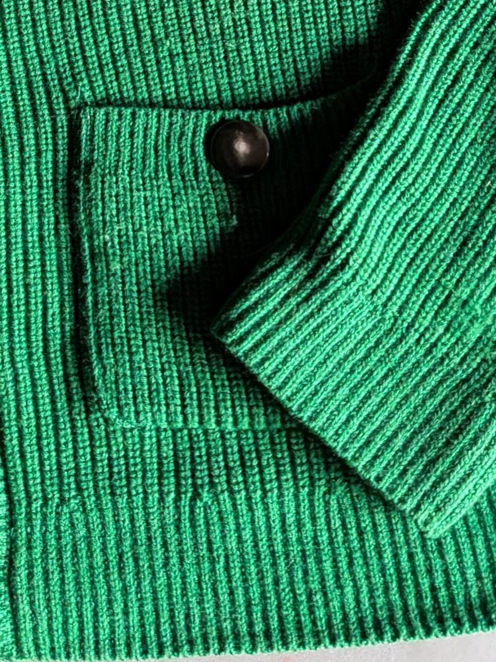 Sézane Madeline Cardigan | Green - Picture 6 of 16
